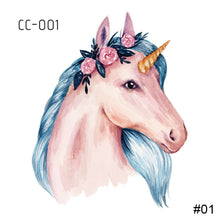 Load image into Gallery viewer, Cartoon Cute Animal Tattoo Stickers Temporary Body Art Tattoo Waterproof Long Lasting Tattoo Stickers

