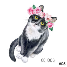 Load image into Gallery viewer, Cartoon Cute Animal Tattoo Stickers Temporary Body Art Tattoo Waterproof Long Lasting Tattoo Stickers
