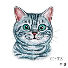Load image into Gallery viewer, Cartoon Cute Animal Tattoo Stickers Temporary Body Art Tattoo Waterproof Long Lasting Tattoo Stickers
