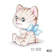 Load image into Gallery viewer, Cartoon Cute Animal Tattoo Stickers Temporary Body Art Tattoo Waterproof Long Lasting Tattoo Stickers
