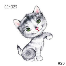 Load image into Gallery viewer, Cartoon Cute Animal Tattoo Stickers Temporary Body Art Tattoo Waterproof Long Lasting Tattoo Stickers
