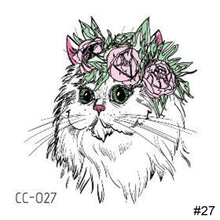 Load image into Gallery viewer, Cartoon Cute Animal Tattoo Stickers Temporary Body Art Tattoo Waterproof Long Lasting Tattoo Stickers
