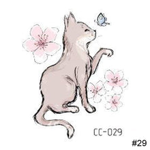 Load image into Gallery viewer, Cartoon Cute Animal Tattoo Stickers Temporary Body Art Tattoo Waterproof Long Lasting Tattoo Stickers
