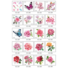Load image into Gallery viewer, Colorful Small Fresh Flower Tattoo Stickers Temporary Body Art Tattoo Waterproof Long Lasting Tattoo Stickers
