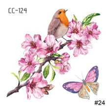 Load image into Gallery viewer, Colorful Small Fresh Flower Tattoo Stickers Temporary Body Art Tattoo Waterproof Long Lasting Tattoo Stickers
