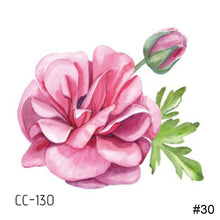 Load image into Gallery viewer, Colorful Small Fresh Flower Tattoo Stickers Temporary Body Art Tattoo Waterproof Long Lasting Tattoo Stickers
