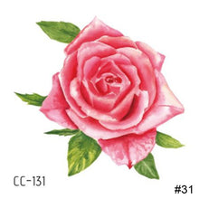 Load image into Gallery viewer, Colorful Small Fresh Flower Tattoo Stickers Temporary Body Art Tattoo Waterproof Long Lasting Tattoo Stickers
