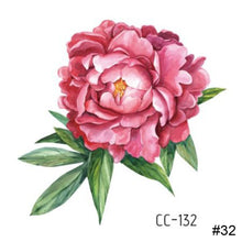Load image into Gallery viewer, Colorful Small Fresh Flower Tattoo Stickers Temporary Body Art Tattoo Waterproof Long Lasting Tattoo Stickers

