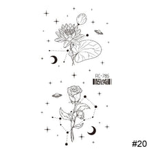 Load image into Gallery viewer, Vintage Personalized Butterfly Flower Tattoo Stickers Waterproof Long Lasting Tattoo Stickers Temporary Body Art Tattoo
