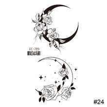 Load image into Gallery viewer, Vintage Personalized Butterfly Flower Tattoo Stickers Waterproof Long Lasting Tattoo Stickers Temporary Body Art Tattoo
