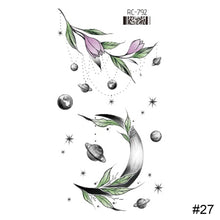 Load image into Gallery viewer, Vintage Personalized Butterfly Flower Tattoo Stickers Waterproof Long Lasting Tattoo Stickers Temporary Body Art Tattoo

