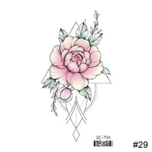Load image into Gallery viewer, Vintage Personalized Butterfly Flower Tattoo Stickers Waterproof Long Lasting Tattoo Stickers Temporary Body Art Tattoo
