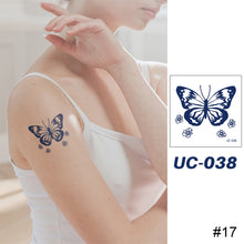 Load image into Gallery viewer, Small Fresh Single Pattern Tattoo Stickers Waterproof Long Lasting Tattoo Stickers Temporary Body Art Tattoo
