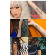 Load image into Gallery viewer, Small Fresh Tattoo Stickers Temporary Body Art Tattoo Waterproof Long Lasting Tattoo Stickers for Men Women
