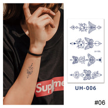 Load image into Gallery viewer, Small Fresh Tattoo Stickers Temporary Body Art Tattoo Waterproof Long Lasting Tattoo Stickers for Men Women
