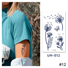 Load image into Gallery viewer, Small Fresh Tattoo Stickers Temporary Body Art Tattoo Waterproof Long Lasting Tattoo Stickers for Men Women
