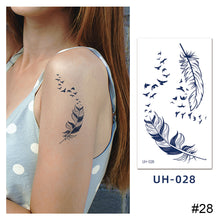 Load image into Gallery viewer, Small Fresh Tattoo Stickers Temporary Body Art Tattoo Waterproof Long Lasting Tattoo Stickers for Men Women

