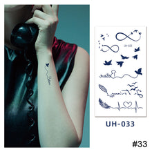 Load image into Gallery viewer, Small Fresh Tattoo Stickers Temporary Body Art Tattoo Waterproof Long Lasting Tattoo Stickers for Men Women
