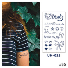 Load image into Gallery viewer, Small Fresh Tattoo Stickers Temporary Body Art Tattoo Waterproof Long Lasting Tattoo Stickers for Men Women
