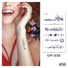 Load image into Gallery viewer, Small Fresh Tattoo Stickers Temporary Body Art Tattoo Waterproof Long Lasting Tattoo Stickers for Men Women
