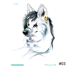 Load image into Gallery viewer, Wolf Pattern Arm Tattoo Stickers Waterproof Long Lasting Tattoo Stickers Personalized Temporary Tattoo for Men

