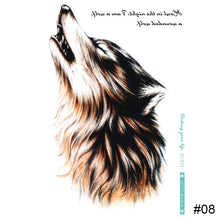 Load image into Gallery viewer, Wolf Pattern Arm Tattoo Stickers Waterproof Long Lasting Tattoo Stickers Personalized Temporary Tattoo for Men
