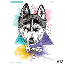 Load image into Gallery viewer, Wolf Pattern Arm Tattoo Stickers Waterproof Long Lasting Tattoo Stickers Personalized Temporary Tattoo for Men
