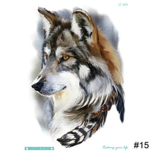 Load image into Gallery viewer, Wolf Pattern Arm Tattoo Stickers Waterproof Long Lasting Tattoo Stickers Personalized Temporary Tattoo for Men
