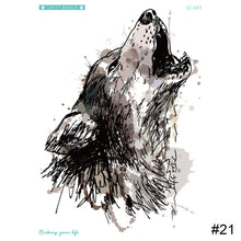 Load image into Gallery viewer, Wolf Pattern Arm Tattoo Stickers Waterproof Long Lasting Tattoo Stickers Personalized Temporary Tattoo for Men
