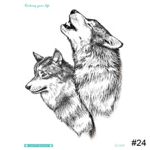 Load image into Gallery viewer, Wolf Pattern Arm Tattoo Stickers Waterproof Long Lasting Tattoo Stickers Personalized Temporary Tattoo for Men

