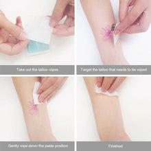 Load image into Gallery viewer, Tattoo Removal Wipes Portable Convenient Tattoo Sticker Cleaning Wipes Quick Tattoo Removal Tattoo Accessory
