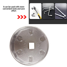 Load image into Gallery viewer, Aluminum Alloy Cap 67mm 14Flutes Oil Filter Wrench Car Hand Tool Housing Tool Socket Remover Tool for Mazda, Ford, Geely
