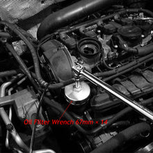 Load image into Gallery viewer, Aluminum Alloy Cap 67mm 14Flutes Oil Filter Wrench Car Hand Tool Housing Tool Socket Remover Tool for Mazda, Ford, Geely
