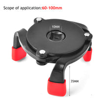 Load image into Gallery viewer, Universal 3 Way Oil Filter Wrench Tool Car Repair Adjustable Oil Filter Removal Tool Interface Special Tools 60-100mm Car Repairing Tools
