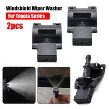 Load image into Gallery viewer, 2Pcs Front Windshield Wiper Washer Jet Nozzle Hood Liquid Sprayer For Toyota Corolla Altis Camry Auris Highlander Mounted On Windshield Washer Wiper
