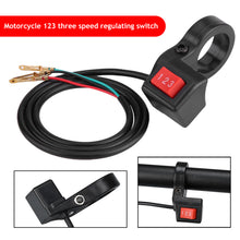 Load image into Gallery viewer, Universal 22mm 7/8in Electric 3 Speed Module Handlebar Switch Shift for Motorcycle E-bike Scooter Motor Switch Push Button
