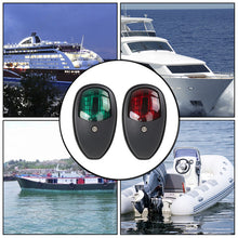 Load image into Gallery viewer, 2Pcs Waterproof Marine 12V LED Marine Navigation Light Starboards Red Port Side Signal Light Marine Hardware Boat Accessories
