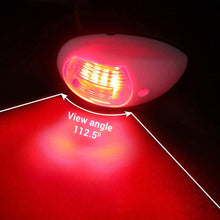 Load image into Gallery viewer, 2Pcs Waterproof Marine 12V LED Marine Navigation Light Starboards Red Port Side Signal Light Marine Hardware Boat Accessories
