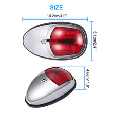 Load image into Gallery viewer, 2Pcs Waterproof Marine 12V LED Marine Navigation Light Starboards Red Port Side Signal Light Marine Hardware Boat Accessories
