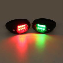 Load image into Gallery viewer, 2Pcs Waterproof Marine 12V LED Marine Navigation Light Starboards Red Port Side Signal Light Marine Hardware Boat Accessories
