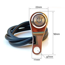 Load image into Gallery viewer, 12V LED Motorcycle Switch ON-OFF Handlebar Headlight Adjustable Mount Waterproof Power Switches Button Fog Light Spotlight
