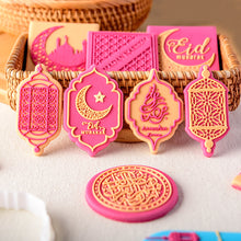 Load image into Gallery viewer, Eid Mubarak Cake Decorating Tools Ramadan Cookie Press Stamp Embosser Biscuit Cutter Fondant Sugarcraft Cookie Cutters Mold
