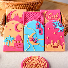 Load image into Gallery viewer, Eid Mubarak Cake Decorating Tools Ramadan Cookie Press Stamp Embosser Biscuit Cutter Fondant Sugarcraft Cookie Cutters Mold
