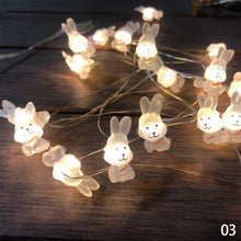 Load image into Gallery viewer, Easter LED Bunny String Lights Easter Decoration For Home Carrot Rabbit Fairy Light Supplies Happy Easter Gifts Party Favor

