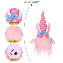 Load image into Gallery viewer, LED Faceless Plush Toy Non-Fading Bunny Gnome Doll Adorable Easter Faceless Doll Plush Toy Desktop Ornament Create Atmosphere
