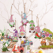 Load image into Gallery viewer, Easter Wooden Decoration DIY Eggs Bunny Pendant Hanging Ornaments Easter Decorations For Home Easter Supplies
