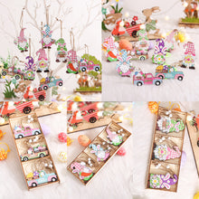 Load image into Gallery viewer, Easter Wooden Decoration DIY Eggs Bunny Pendant Hanging Ornaments Easter Decorations For Home Easter Supplies
