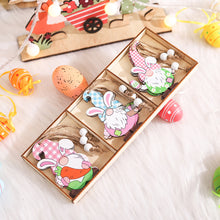 Load image into Gallery viewer, Easter Wooden Decoration DIY Eggs Bunny Pendant Hanging Ornaments Easter Decorations For Home Easter Supplies
