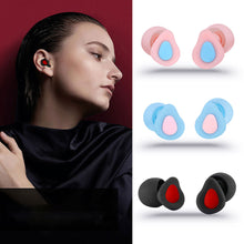 Load image into Gallery viewer, Soundproof Noise Reduction Ear Plugs Sleep Portable Professional Silicone Ears Earplug Soft Anti-Noise Sponge Sleeping Earplugs
