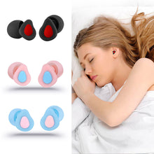 Load image into Gallery viewer, Soundproof Noise Reduction Ear Plugs Sleep Portable Professional Silicone Ears Earplug Soft Anti-Noise Sponge Sleeping Earplugs
